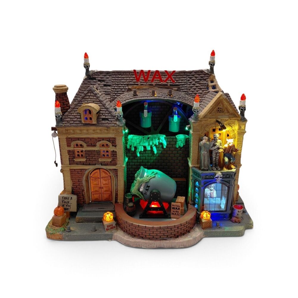 Lemax Spooky Town House Of Wax Signature Collection Retired Box